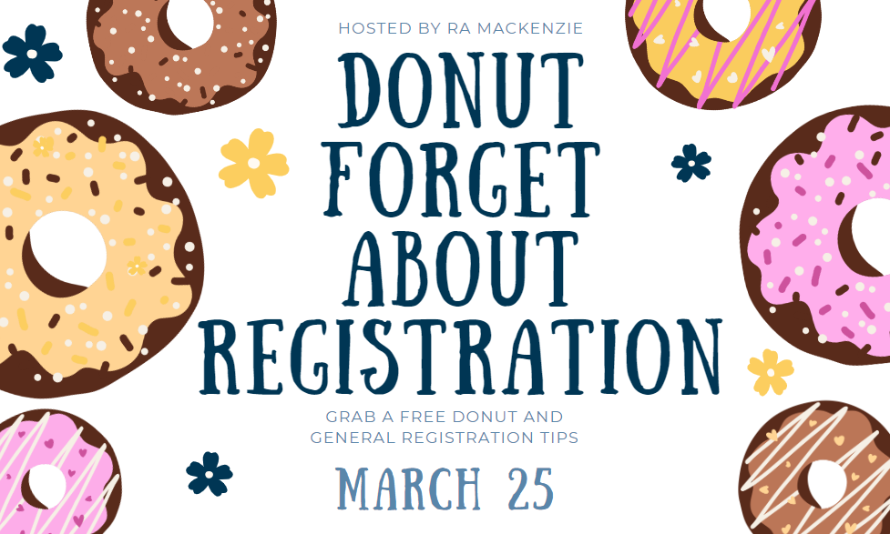 Donut Forget About Registration